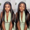 Soft Straight Human Hair 13x4 Full Frontal Wigs Pre Plucked Easy To Wear - Alibonnie