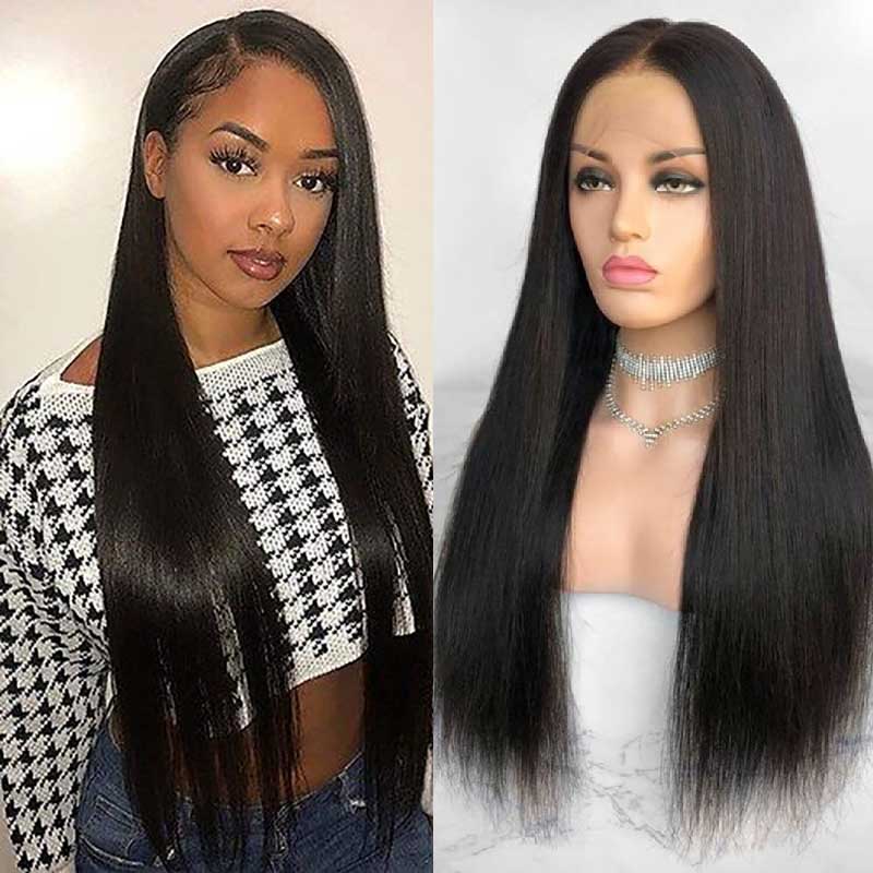 Straight Human Wigs Affordable Long Wigs Pre Plucked Natural Hairline - Alibonnie