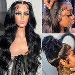 Transparent Lace 360 Full Lace Body Wave Human Hair Wigs - Alibonnie