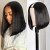 U Part Wig Human Hair 8-14Inch Brazilian Straight Short Bob Wig - Alibonnie