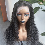 Water Wave 360 Lace Wigs Transparent Lace Human Hair Wigs Pre Plucked - Alibonnie