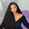 Water Wave Transparent Full Lace Wigs 100% Virgin Human Hair Wigs Pre Plucked 180% Density - Alibonnie