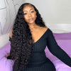 Water Wave Transparent Full Lace Wigs 100% Virgin Human Hair Wigs Pre Plucked 180% Density - Alibonnie